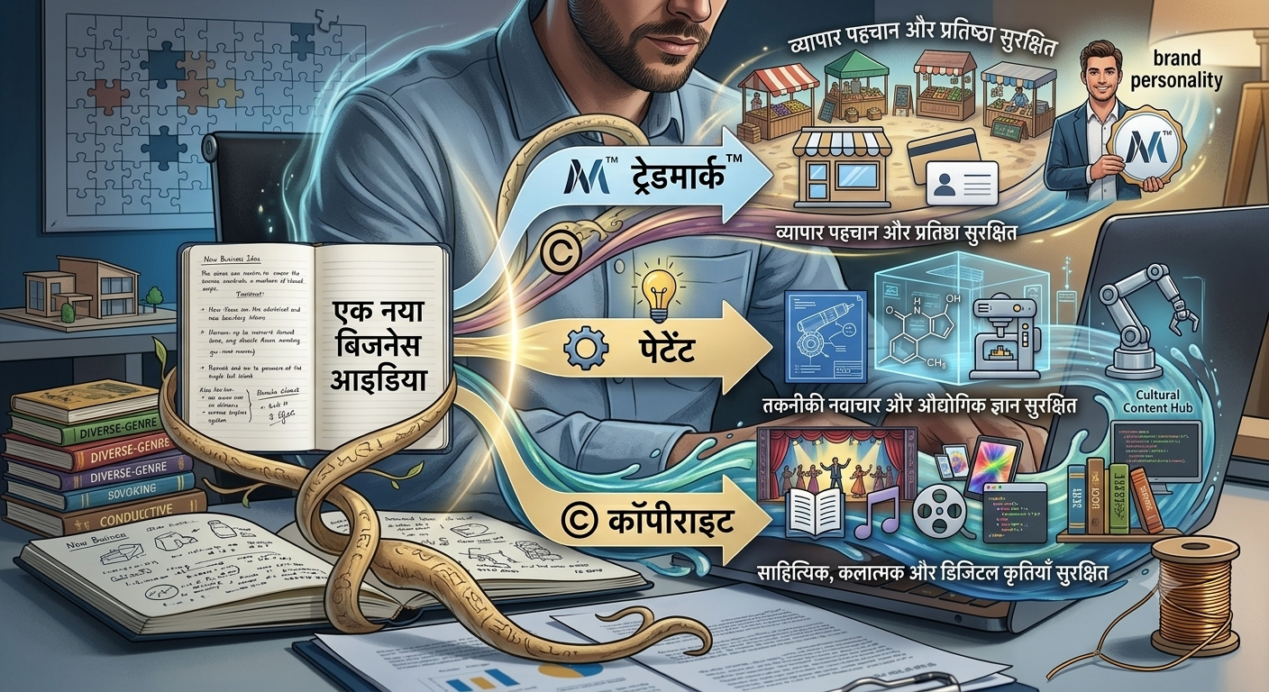 intellectual-property-rights-trademark-patent-copyright-infographic-hindi
