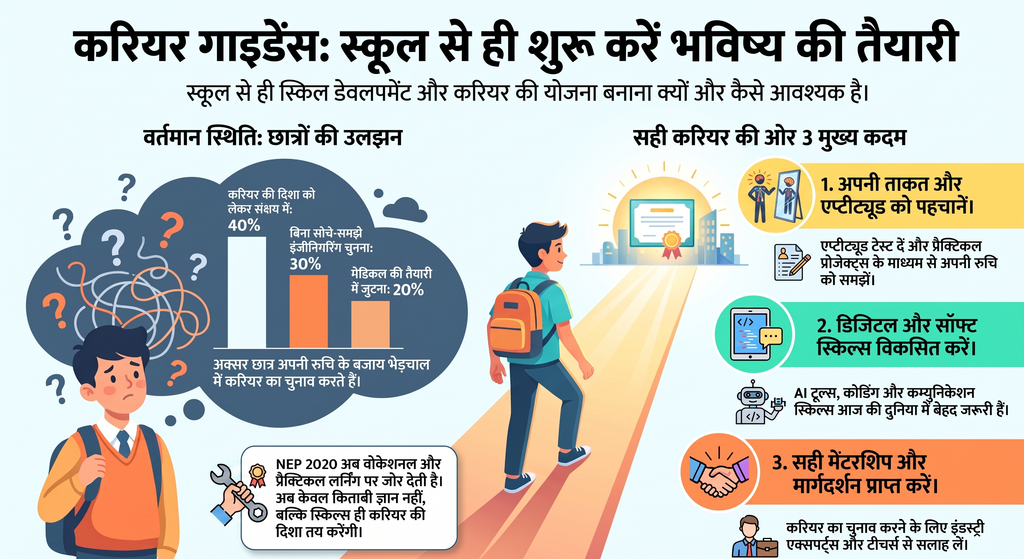 स्कूल में स्किल डेवलपमेंट and career planning in school classroom