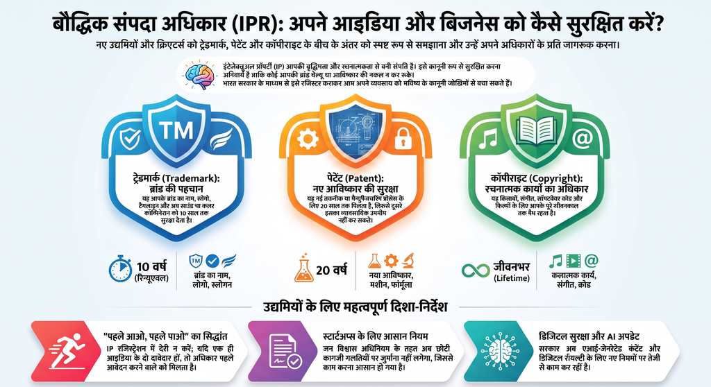 intellectual-property-rights-trademark-patent-copyright-infographic-hindi