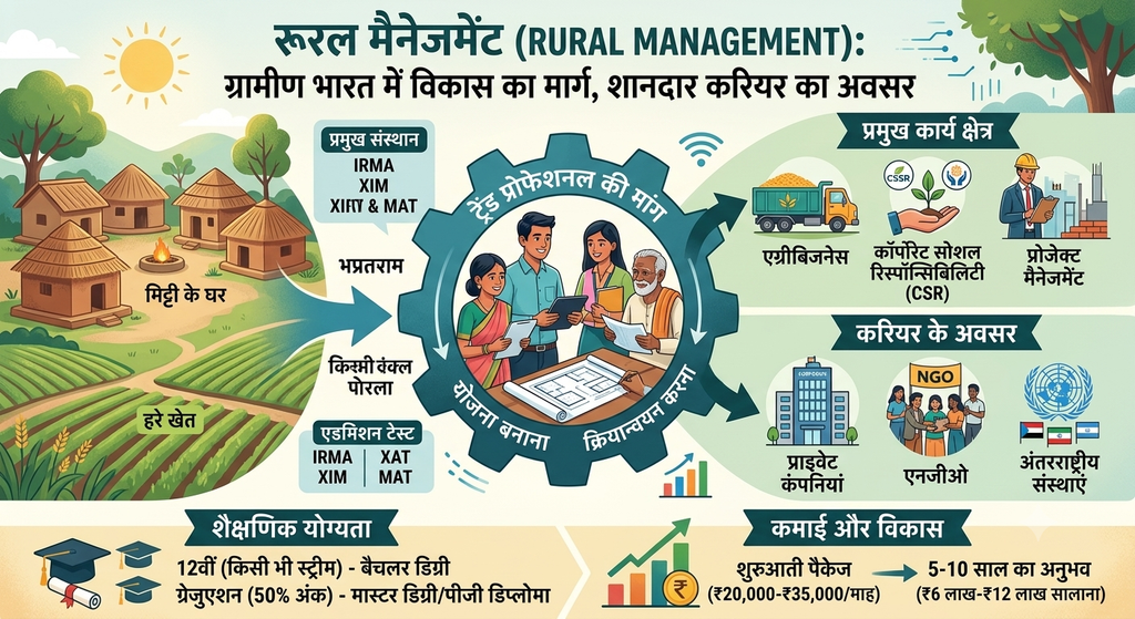 rural management course in hindi career and scope infographic