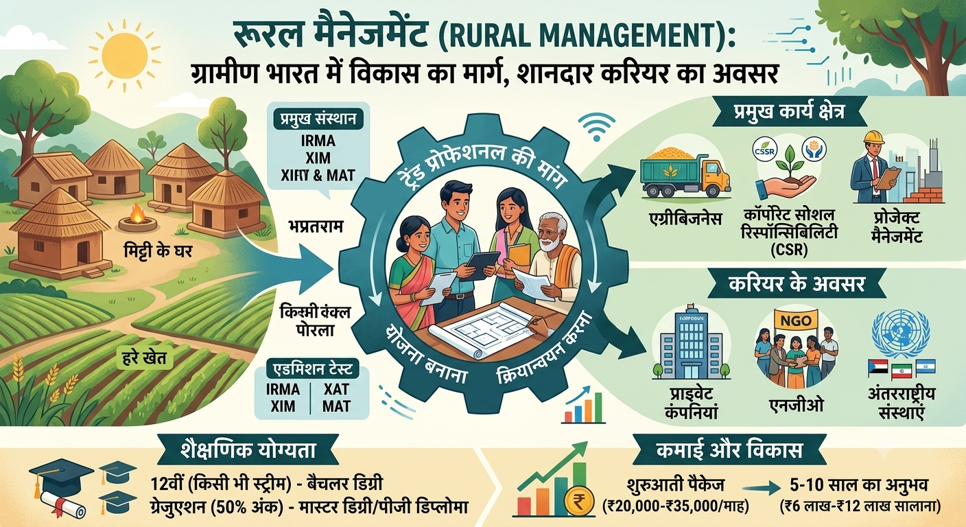rural management course in hindi career and scope infographic