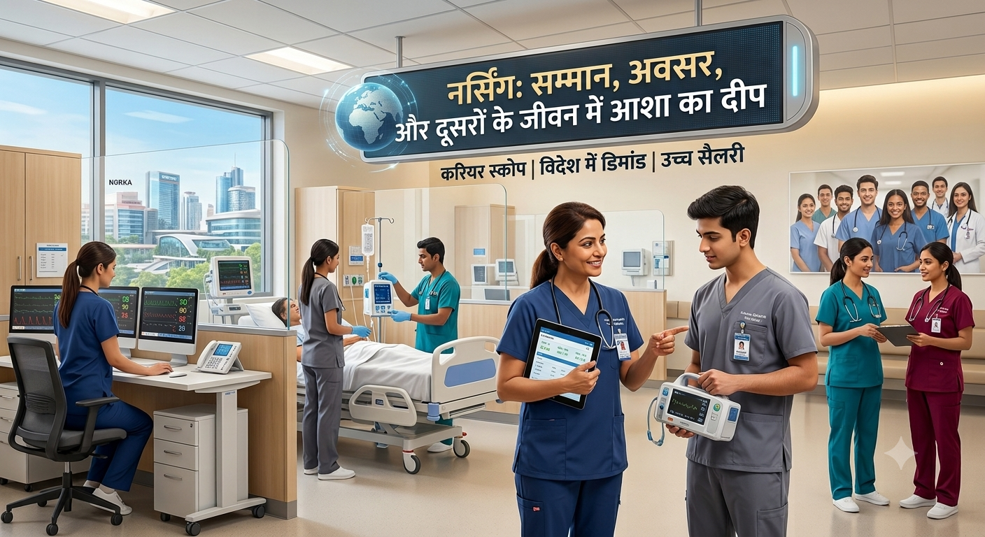नर्सिंग में करियर कैसे बनाएं - हॉस्पिटल में काम करते नर्स और हेल्थकेयर प्रोफेशनल्स