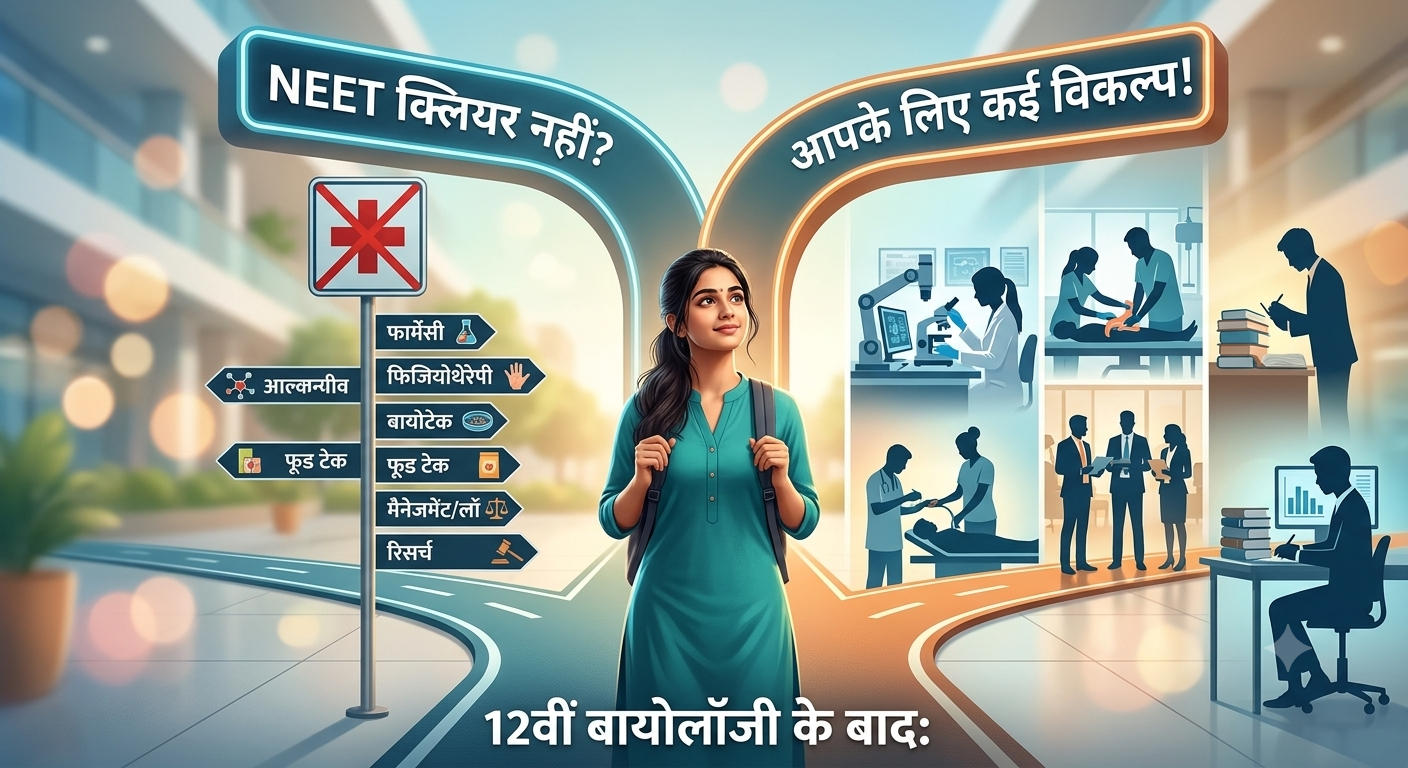 12th bio ke baad career options without neet in hindi