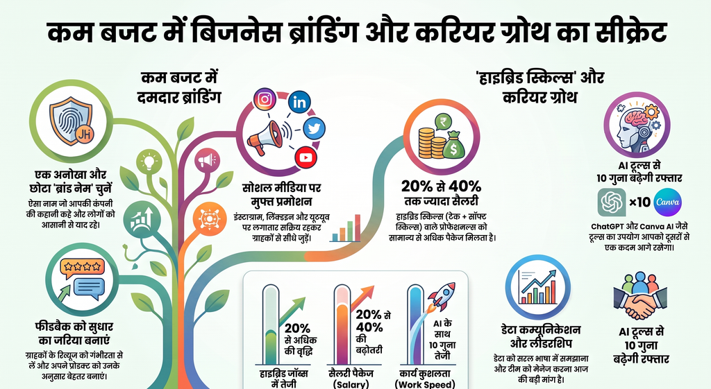 हाइब्रिड जॉब्स और करियर ग्रोथ के लिए जरूरी सॉफ्ट व टेक स्किल्स