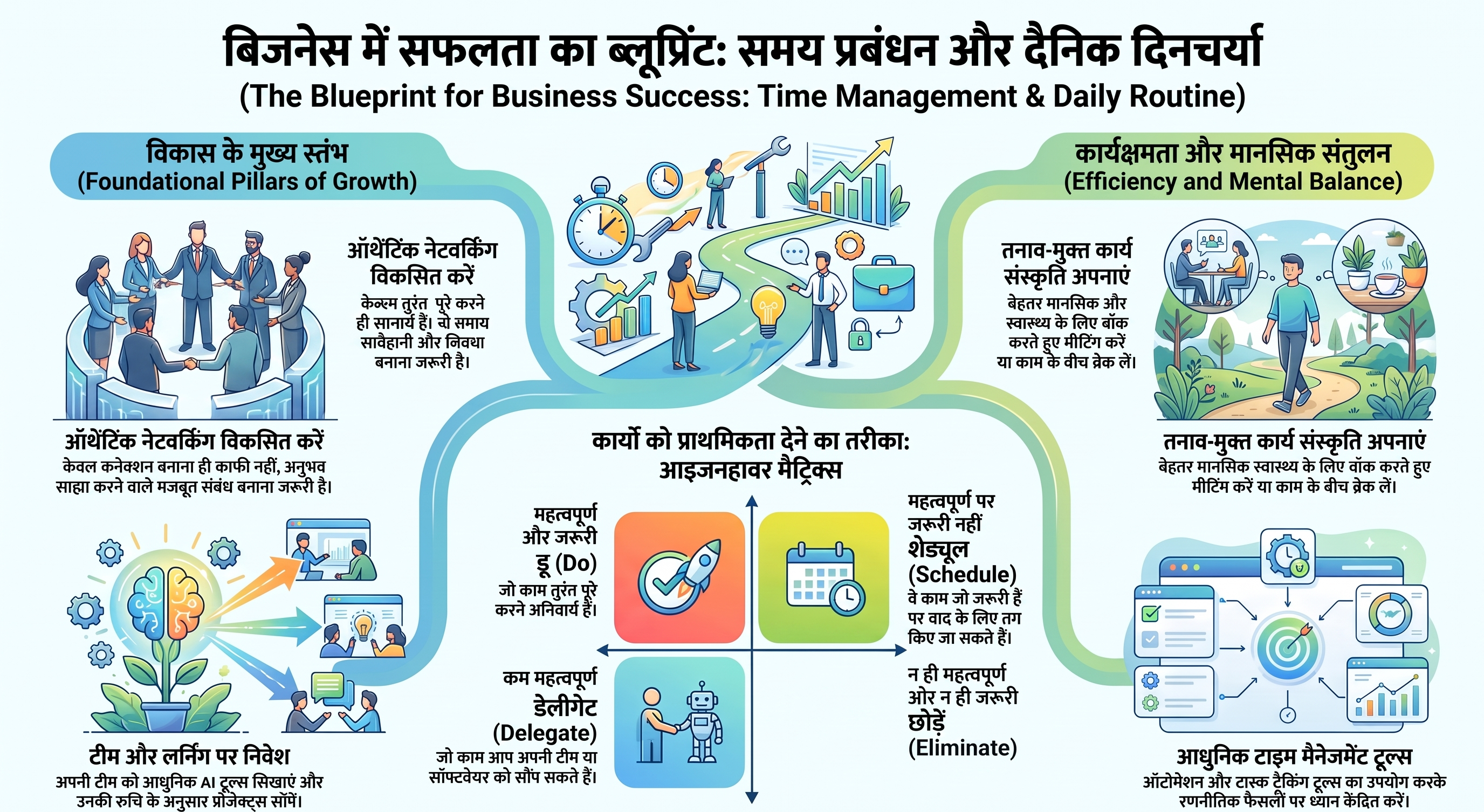 बिजनेस में टाइम मैनेजमेंट और डेली शेड्यूल बनाने की रणनीति