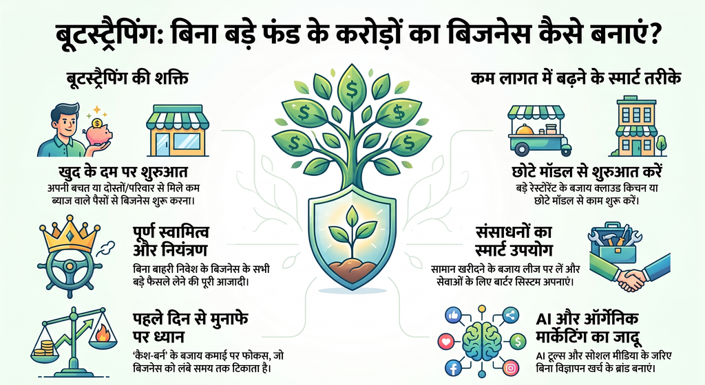 Bootstrapping in Hindi - Kam budget me business kaise shuru kare