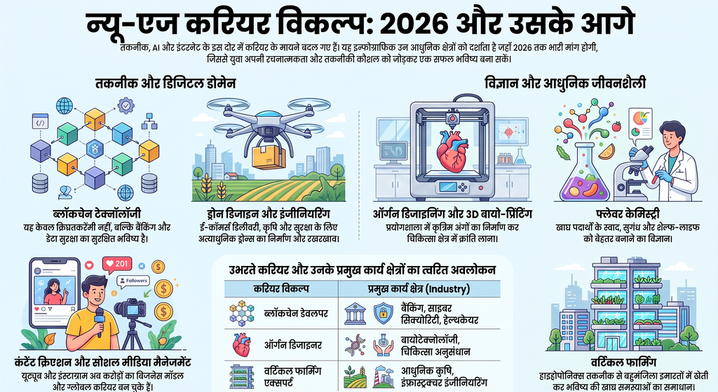Top 10 New-Age Career Options in Hindi