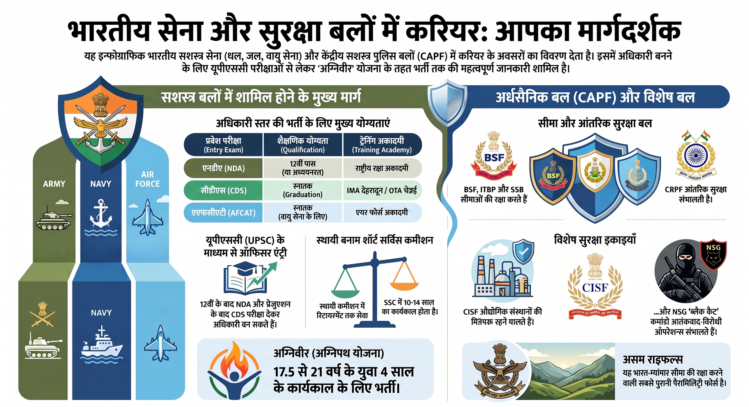 army-navy-airforce-capf-recruitment-chart-hindi