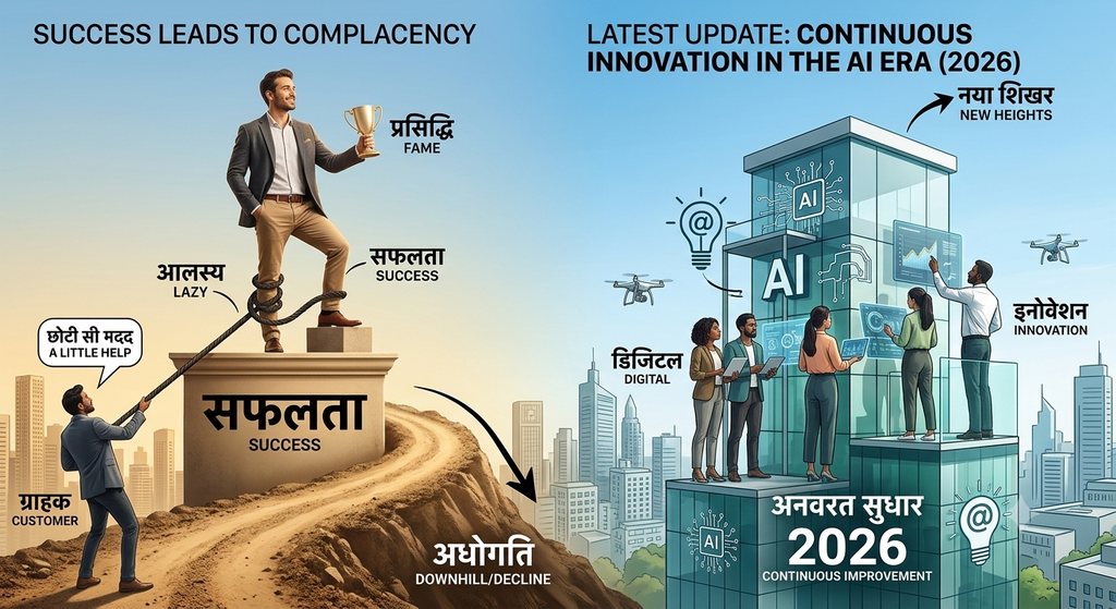 Success leads to complacency vs Continuous innovation in AI Era 2026